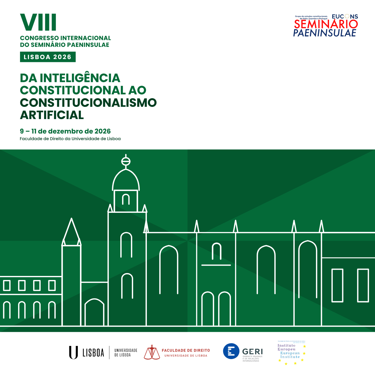 Cartel del VIII Congreso Internacional del Seminario Paeninsulae, Lisboa 2026